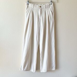 Urban Outfitters Cream Wide Leg Pants